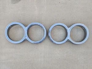 1963 1964 Chrysler Headlight Bezel Trim Surround Ring Pair 63 64 New Yorker 300 - Picture 1 of 18