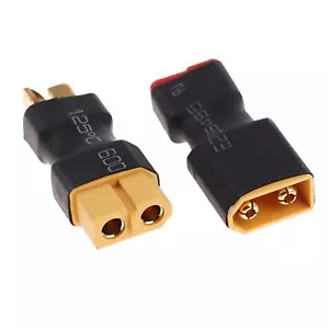 XT60 to Deans T Style Female Male Plug Adapter Connector for Lipo Battery ESC RC - Picture 1 of 9