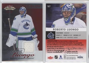 2013-14 Fleer Showcase Jersey Red Glow /36 Roberto Luongo #97 HOF