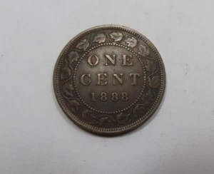 Canada Queen Victoria Large Cent 1888 SCARCE - Picture 1 of 2