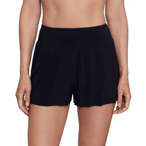 Women's UPF 50 Sport Swim Shorts - Aqua Green Black M - Picture 1 of 3