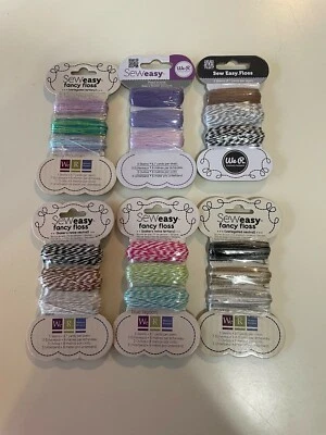We R Memory Keepers Sew Easy Fancy Floss 3 Skeins Ea 8.7Yds Per Skein You Choose - Image 1 of 4