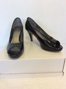 BRAND NEW BANDOLINO BLACK PATENT PEEPTOE HEELS SIZE 6/39 - Picture 1 of 6