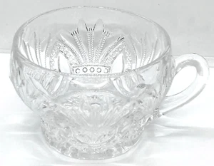 Antique EAPG Signed Heisey Prince Of Wales, Plumes Pattern Glass Punch Cup VTG - Picture 1 of 8