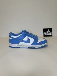 Nike Dunk Low UNC University Blue White Size 5Y GS MENS Brand New CW1590-103 - Picture 1 of 7