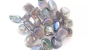Una pietra ametista arcobaleno 25 mm cristallo curativo Reiki protezione psichica - Foto 1 di 1