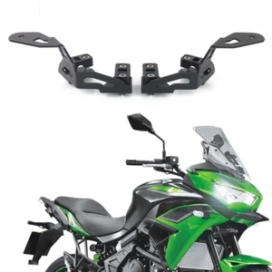 Soporte de luz auxiliar negro apto para Kawasaki Versys 650 2014-2024 2015 - Imagen 1 de 20
