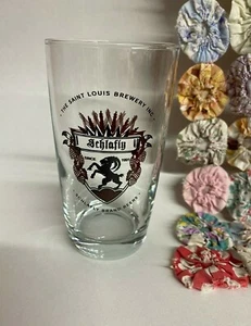 Schlafly Brand Beer Glass St. Louis Brewery Inc Since 1991 Ram Crest Design - Picture 1 of 2