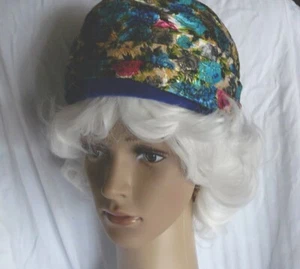 Vintage 1950-60s Hat~Metallic Multicolor Brocade~Colorful Turban~Union Made~SZ 7 - Picture 1 of 7