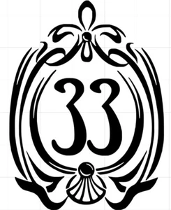 Disneyland Club 33 Disney world vinyl car decal Sticker - NEW U PICK COLOR - Picture 1 of 3