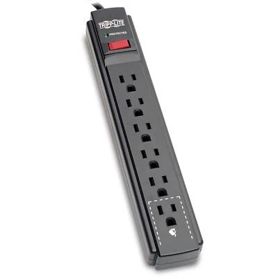 Tripp Lite Protect It 6-Outlet Surge Protector w/ 15ft Cord 790 Joules Black - Image 1 of 4