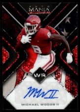2022 Wild Card Auto Mania American FB Autograph Michael Woods Auto 2/5