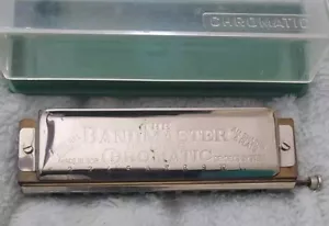 Vintage 'The BANDMASTER DELUXE CHROMATIC' Harmonica, Key of C; Slider. - Picture 1 of 11
