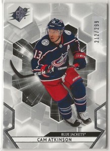 2020-21 SPx #78 Cam Atkinson 212/299 Columbus Blue Jackets Upper Deck
