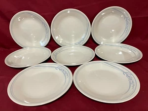 Corelle Blue Lily Set Of 8 Bread/Dessert Plates 6 3/4" USA - Picture 1 of 1
