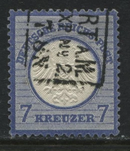 Germany 1872 7 kreuzer ultra used - Picture 1 of 1