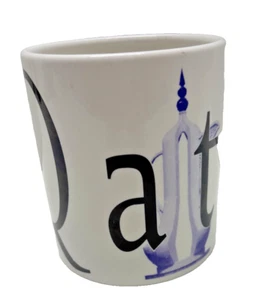 Starbucks Qatar Ceramic Coffee Mug 2002 City Collectors Series 16 Oz - Picture 1 of 8