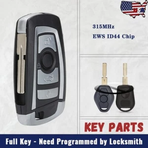 Upgraded Remote Key Fob 315MHz ID44 Chip for EWS BMW 3 5 7 E38 E39 E46 HU58 - Picture 1 of 5