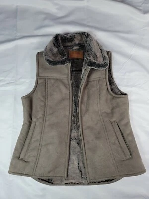 Chaleco Outback Trading Company Poliéster Verde Tostado Imitación Piel Mujer Pequeño Foto 1 de 4