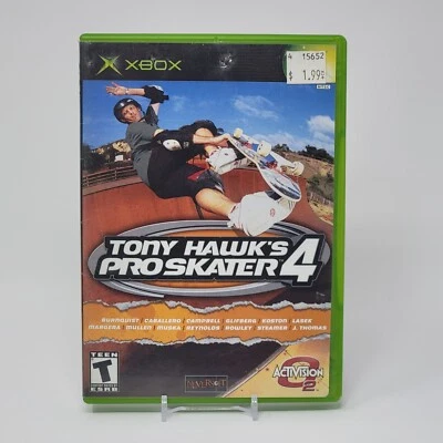 Tony Hawk's Pro Skater 4 (Original Xbox) Black Label Case & Disc (No Manual) - Image 1 of 3