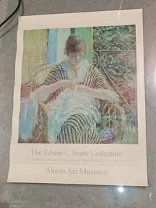 Frieseke Frederick C On The Balcony 24”X 18” Akron Museum of Art Poster - Picture 1 of 1