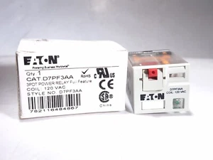 EATON D7PF3AA 3PDT POWER RELAY 120VAC COIL - 15 AVAILABLE - Picture 1 of 4