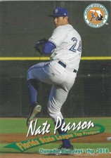 2018 Grandstand FSL Top Prospects #NNO Nate Pearson Toronto Blue Jays Dunedin