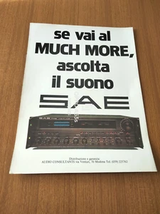 1980 SAE TWO AMPLIFIER AMPLIFICATORE VINTAGE AD PUB - Imagen 1 de 1