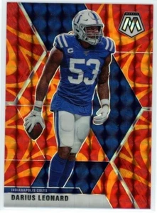 SHAQUILLE Darius LEONARD 2020 Panini Mosaic Orange Reactive Prizm #93 Colts - Picture 1 of 1