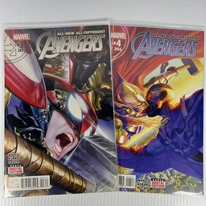All-New All-Different Avengers #3-4 8 Alex Ross Marvel Comics 2016 1st Team App - Picture 1 of 4