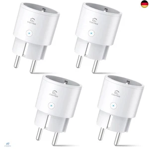 Alexa Steckdose 4er Pack, EIGHTREE Smart WLAN Steckdose mit Strommessung, - Bild 1 von 6