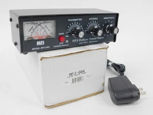 MFJ-904 Ham Radio Deluxe Tuner antenowy podróżny z watomierzem SWR + pudełko (doskonały) - Zdjęcie 1 z 4