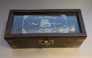 Vintage Telescope To Her Majesty Royal Navy A. Maspoli London - 1915 Wooden Box - Picture 1 of 7