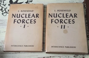 1948-49 Nuclear Forces I & II L. Rosenfeld Interscience Physics w/DJ Rare - Picture 1 of 6