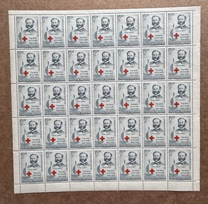 India 1963 Henri Dunant Stamp Sheet + Red Cross #SG467 +MNH +CV2009 =105GBP - Picture 1 of 2