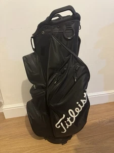 2023 Titleist Stadry Waterproof Golf Bag, Black, 14-way, Rainhood, Very Good - Picture 1 of 18