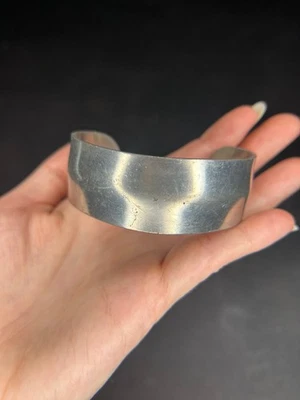 Aitkens Pewter Fredericton Canada Adjustable Wide Cuff Bangle Bracelet - Image 1 of 4
