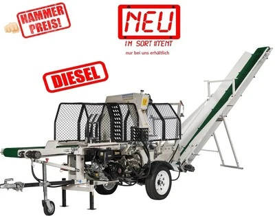 Lumag Diesel Sägespaltautomat SSA500DH-PRO hydraulisch Föderband Holzspalter 15t - Bild 1 von 4