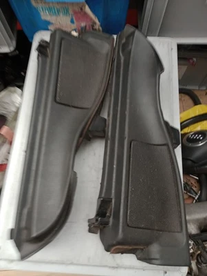 VW CORRADO PAR ALTAVOCES TRASEROS VAINAS PAQUETE ESTANTE SOPORTES NEGRO VR6 16V G60 8V Foto 1 de 4