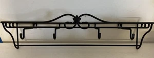 LONGABERGER Estante de Pared Estante Estante de Hierro Forjado con Ganchos para Taza - Imagen 1 de 8