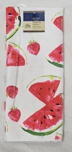 NWT Home Collection Watermelon Strawberries Kitchen Hand Towel Summer Luau 15X25 - Picture 1 of 3