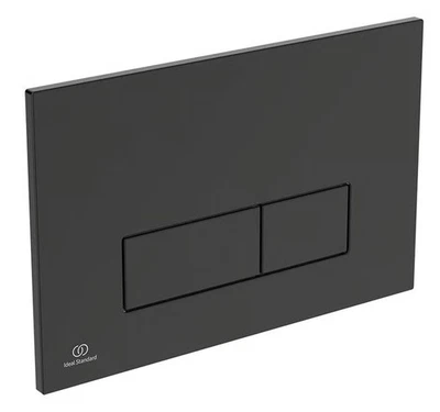 Ideal Standard Oleas P2 Pneumatic WC Dual Flush Plate ~ Matt Black ~ R0119A6 - Image 1 of 4