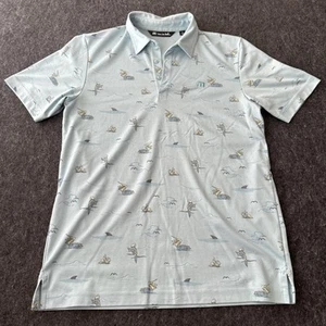 Travis Mathew Going Rogue Polo Men Sz S Organic Party Vacation Shirt Golf Fun - Bild 1 von 12