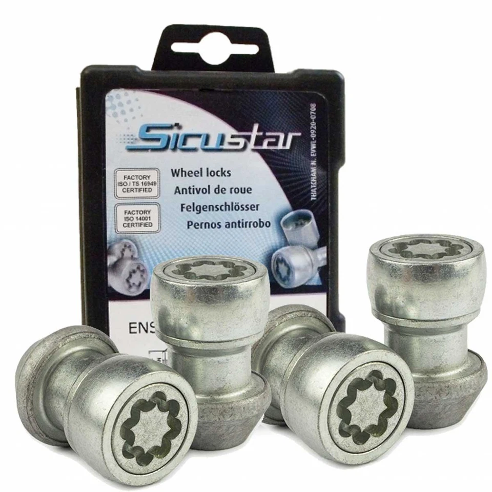 Tuercas de bloqueo de rueda cónicas 60° 2 piezas. M12x1,5 para BMW 1500-2000 1600 GT cupé 200 Foto 1 de 4