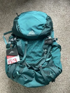 Women’s Gregory Jade 53L Teal Backpacking pack Size XS/SM New W/ Tags Rain Cover - Picture 1 of 3