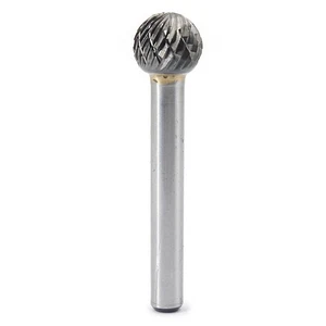 SD-5 Tungsten Carbide Burr Ball Shape Double Cut Rotary Burrs File(1/2''Cutte... - Picture 1 of 6
