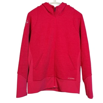 Brooks Women’s Fly-By Hoodie Running Jacket Pink Size M - Image 1 of 4