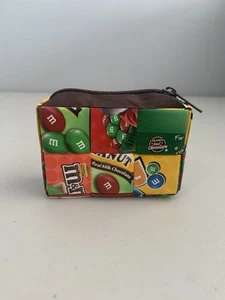 M&M Wrapper Square Coin Purse Pouch With Zipper Change Purse Handmade - Picture 1 of 7