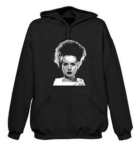 Bride Of Frankenstein Hoody - Horror Movie Karloff Goth Gothic T-Shirt - S-XXL - Picture 1 of 1