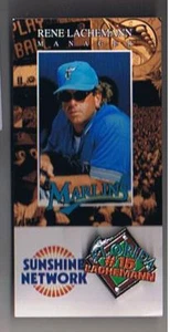 1995 Florida Marlins Stadium Giveway Pin Rene Lachemann - Picture 1 of 1